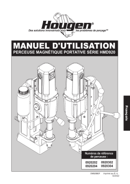 Hougen 0920304 HMD920 Manuel utilisateur