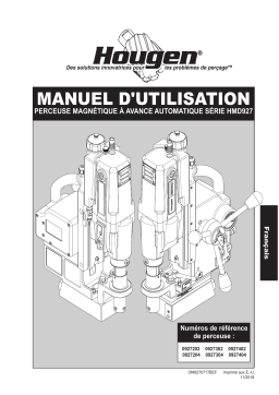 Hougen 0927204 HMD927 Manuel utilisateur