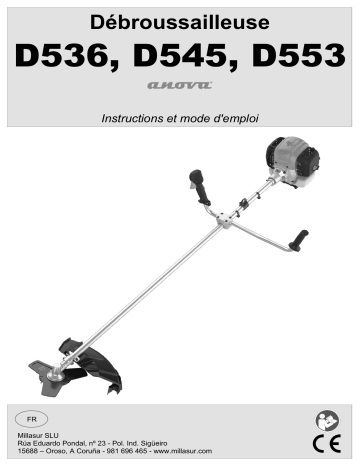 Anova D536 DESBROZADORA 35.3 c.c.- 1.2kW EuroV Manuel du propriétaire | Fixfr