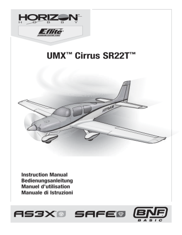 E-flite EFLU5950 UMX Cirrus SR22T BNF Basic Manuel du propriétaire | Fixfr