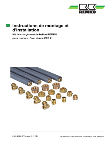 Remko Speicherladeset-EFS21 Manuel utilisateur | Fixfr