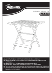 Outsunny 84B-726GY Foldable Dining Table Mode d'emploi