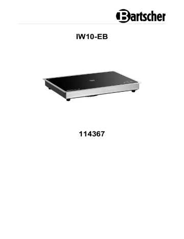 Bartscher 114367 Induction warming plate IW10-EB Mode d'emploi | Fixfr