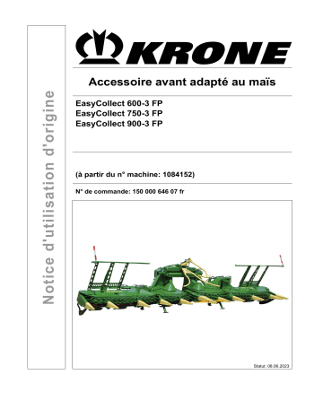 Krone BA EasyCollect 600-3/750-3/900-3 FP Mode d'emploi | Fixfr