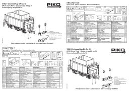 PIKO 37821 G-DR IV Tender Snow Plow Manuel utilisateur