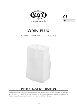 Argo ODIN PLUS 13000 BTU/H PORTABLE AIR CONDITIONER Manuel utilisateur