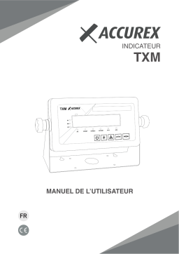 Gram Accurex TXM Industrial Indicators Manuel du propriétaire