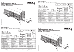 PIKO 37955 G-DR III Stock Car Manuel utilisateur