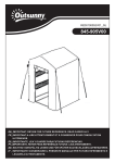 Outsunny 845-905V00CR Outdoor Walk-in Mini Greenhouse Mode d'emploi