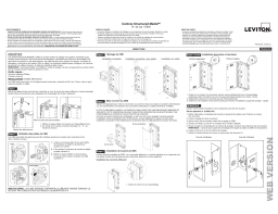 Leviton 47605-M28 28" Structured Media Enclosure for MDU Applications, Configuration B, Enclosure only, White Mode d'emploi