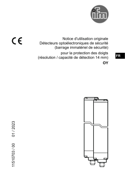 IFM OY007S Safety light curtain Mode d'emploi