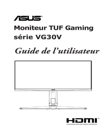 Asus TUF Gaming VG30VQL1A Monitor Mode d'emploi | Fixfr