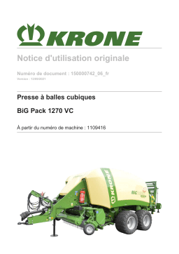 Krone BA BiG Pack 1270 VC Mode d'emploi