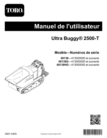 Toro Ultra Buggy 2500-T Concrete Equipment Manuel utilisateur | Fixfr