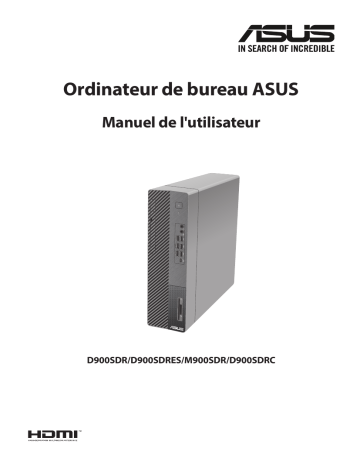 Asus ExpertCenter D9 SFF (D900SDR) Tower PC Manuel utilisateur | Fixfr