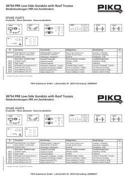 PIKO 38754 G-PRR Low-Side Gondola Manuel utilisateur