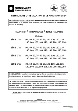 Space-Ray LTS Mode d'emploi