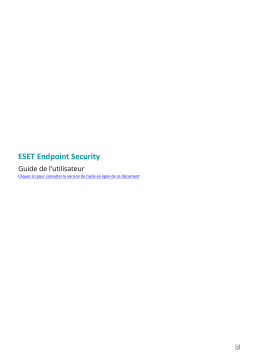 ESET Endpoint Security for Windows 9 Manuel du propriétaire