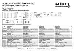 PIKO 38778 D&RGW Flatcar Manuel utilisateur