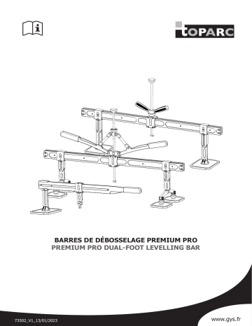 PREMIUM PRO LEVELLING BAR 900MM | PREMIUM PRO levelling bar 900 mm | GYS PREMIUM PRO DENT-PULLING BAR (900mm) Manuel du propriétaire | Fixfr