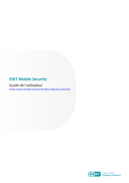 ESET Mobile Security for Android 8 Manuel du propriétaire