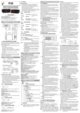 Ascon tecnologic R38 “Entry-level” digital controller Manuel utilisateur