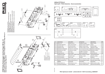 PIKO 37687 GER: G-Perswg Reko 3achs Dage DR III Manuel utilisateur | Fixfr