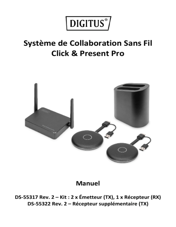 Digitus DS-55317 Wireless Collaboration System Manuel du propriétaire | Fixfr