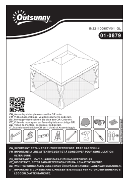 Outsunny 01-0879 10' x 13' Patio Gazebo Mode d'emploi