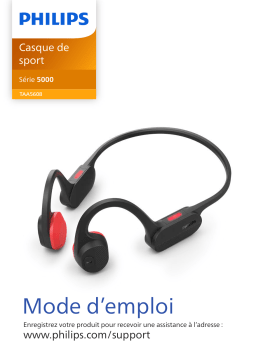 Philips TAA5608BK/00 Casque sport sans fil open-ear Manuel utilisateur