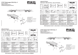 PIKO 37707 G-DB V Flatcar Manuel utilisateur