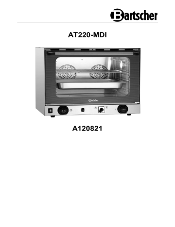 Bartscher A120821 Convection Oven AT220-MDI Mode d'emploi | Fixfr