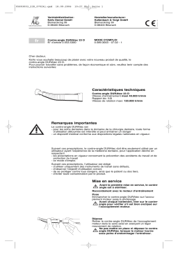 KaVo DURAtec 23 D Mode d'emploi