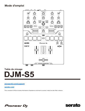Pioneer DJM-S5 DJ Mixer Manuel du propriétaire | Fixfr