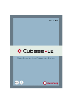 Steinberg Cubase LE Guide de démarrage rapide