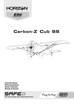 E-flite EFL12475 Carbon-Z Cub SS 2.1m PNP Manuel du propriétaire