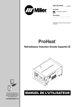 Miller PROHEAT HEAVY DUTY INDUCTION COOLER (24 VOLT) CE NC020230G-ZZ222222 Manuel du propriétaire