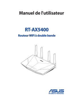 Asus RT-AX5400 4G LTE / 3G Router Manuel utilisateur