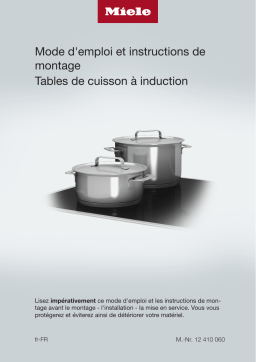 Miele KM 7897-2 FL Diamond Table de cuisson à induction Manuel utilisateur