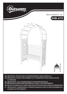 Outsunny 84B-470 Wood Garden Arch Mode d'emploi