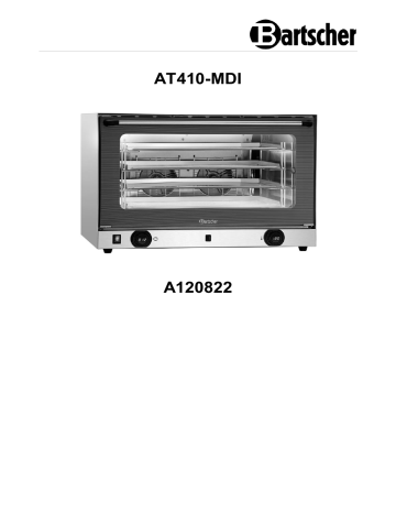 Bartscher A120822 Convection Oven AT410-MDI Mode d'emploi | Fixfr