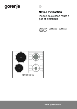 Gorenje BGR6CAA-E1F Table de cuisson mixte GCE681BSC Une information important