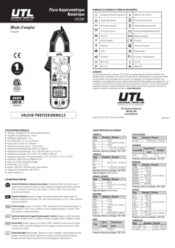 UEi Test Instruments UTL291 Manuel utilisateur