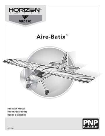 Force RC FCEF3000 Aire-Batix 1.4m PNP Manuel du propriétaire | Fixfr