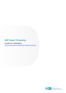 ESET Smart TV Security 3 Manuel du propriétaire