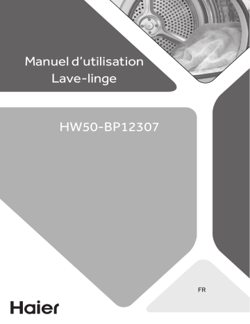 Haier HW50-BP12307 Front Loading Washing Machine Manuel utilisateur | Fixfr