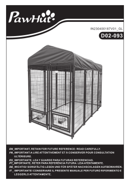 PawHut D02-093GN Outdoor Dog Kennel Mode d'emploi