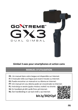 Easypix GoXtreme Gimbal GX3 Manuel utilisateur