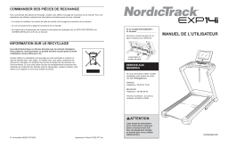 NordicTrack NTL18423-INT EXP14i TREADMILL Manuel utilisateur