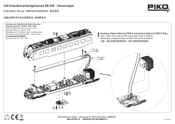 PIKO 56145 Interior Light Kit ET 440 Control Car Manuel du propriétaire